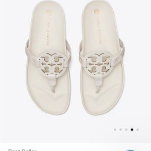 Tory Burch cloud sandal with dust bag EUC